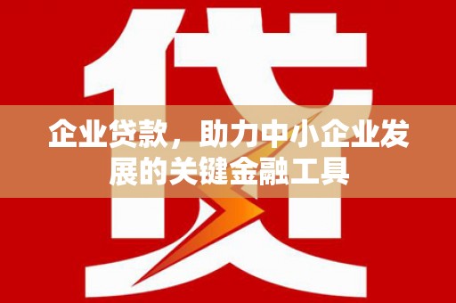 宣州企业贷款，助力中小企业发展的关键金融工具