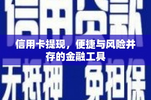 宣州信用卡提现，便捷与风险并存的金融工具