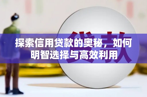宣州探索信用贷款的奥秘，如何明智选择与高效利用